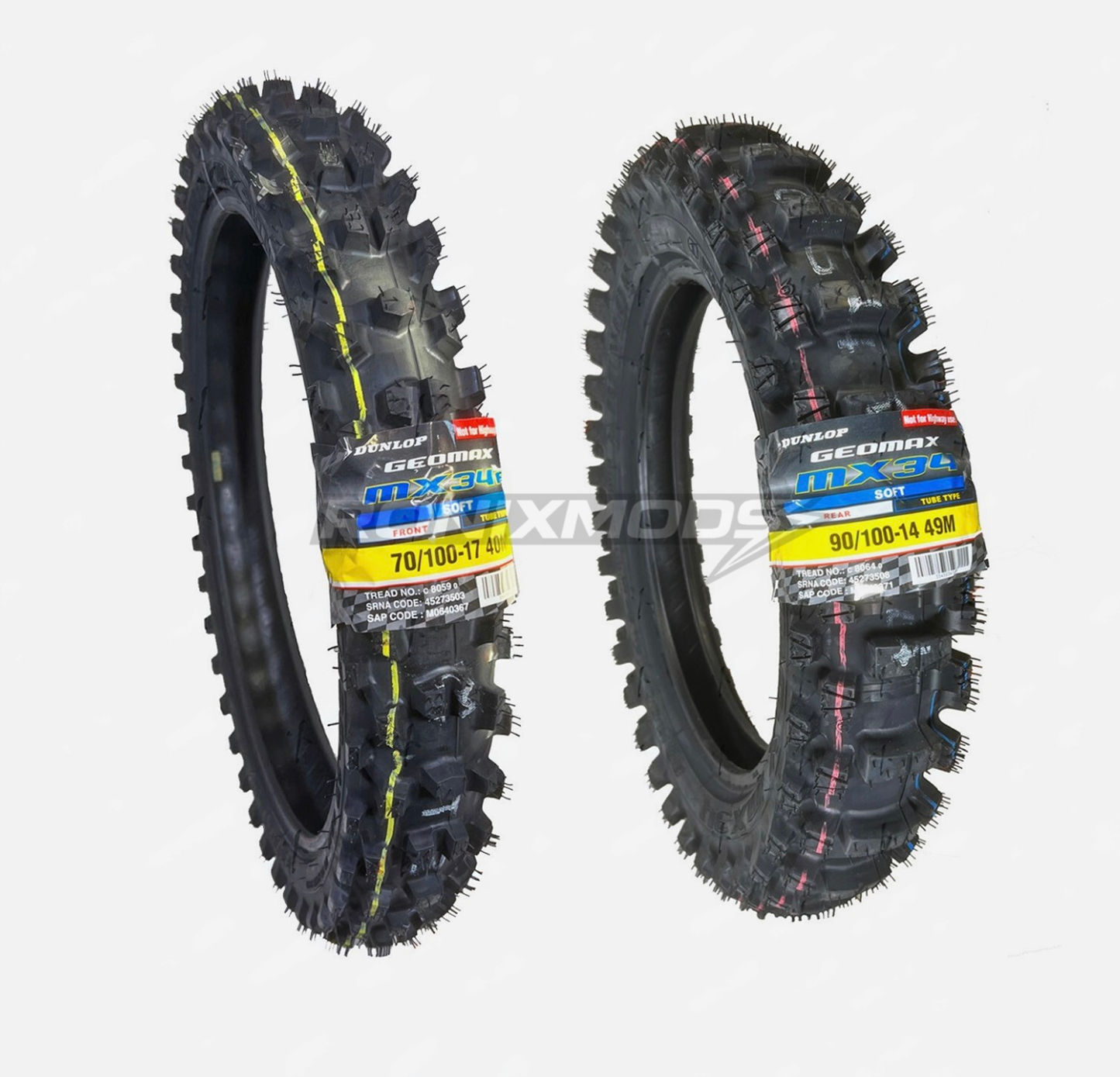 Dunlop MX34 Dirt Set┃Strike Shadow 60V/72V│Yozma IN10 Pro