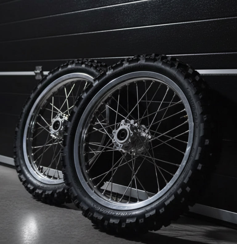 19/16 Chrome Dirt Wheelset