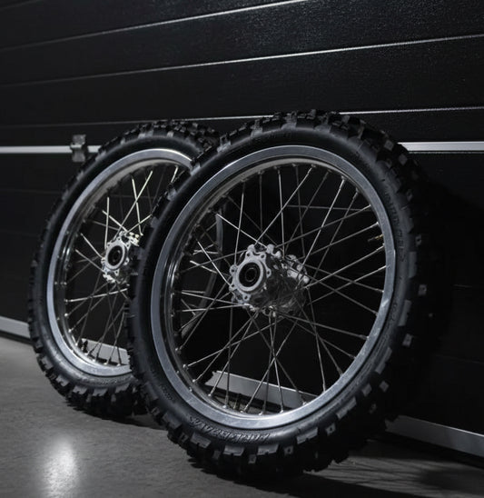 19/16 Chrome Dirt Wheelset