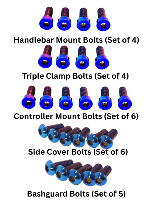 All Titanium Bolts For Tuttio/Yozma/RTR