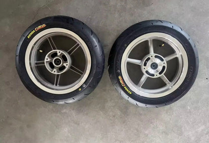 12" Supermoto Chrome Wheelset - Tuttio/Yozma/Heybike/Valintsu/Razor🔥