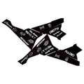 Full custom Yozma graphics kit with rear fender and fork guards